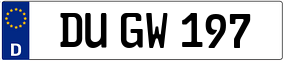Truck License Plate